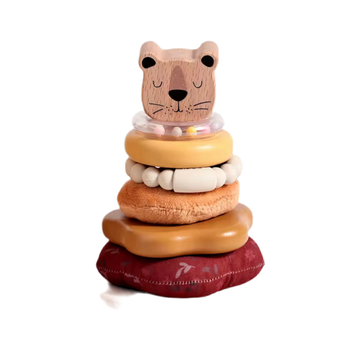 Baby Wooden Animal Stacking Building Blocks