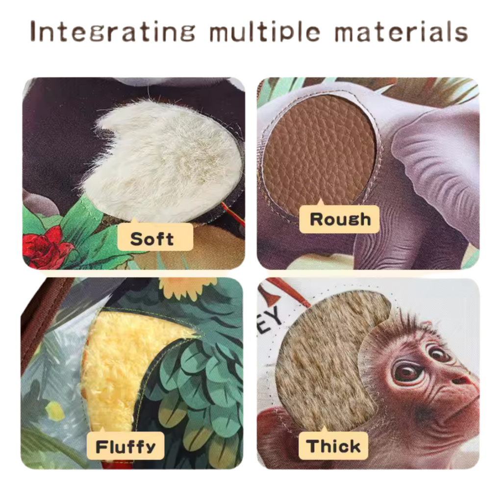Cognitive and tactile touch book