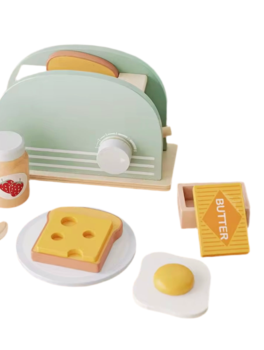 Wooden Toaster Breakfast set