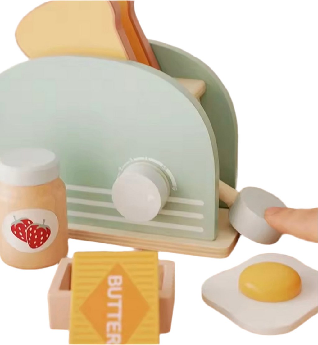 Wooden Toaster Breakfast set