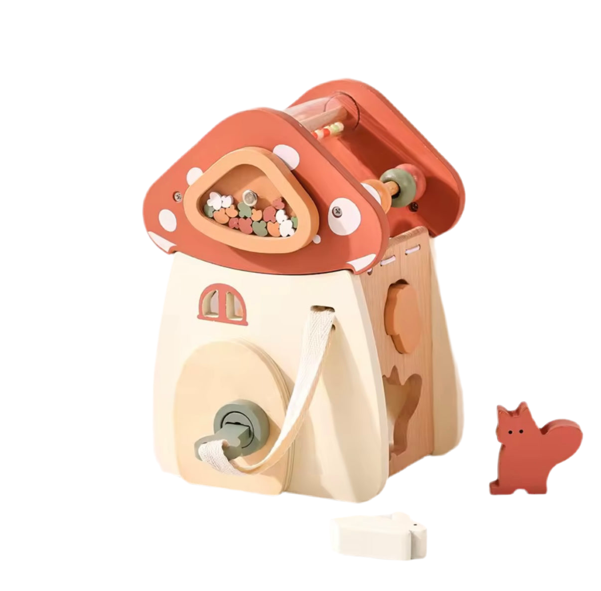 Montessori Five-in-one Wooden Mushroom Toy