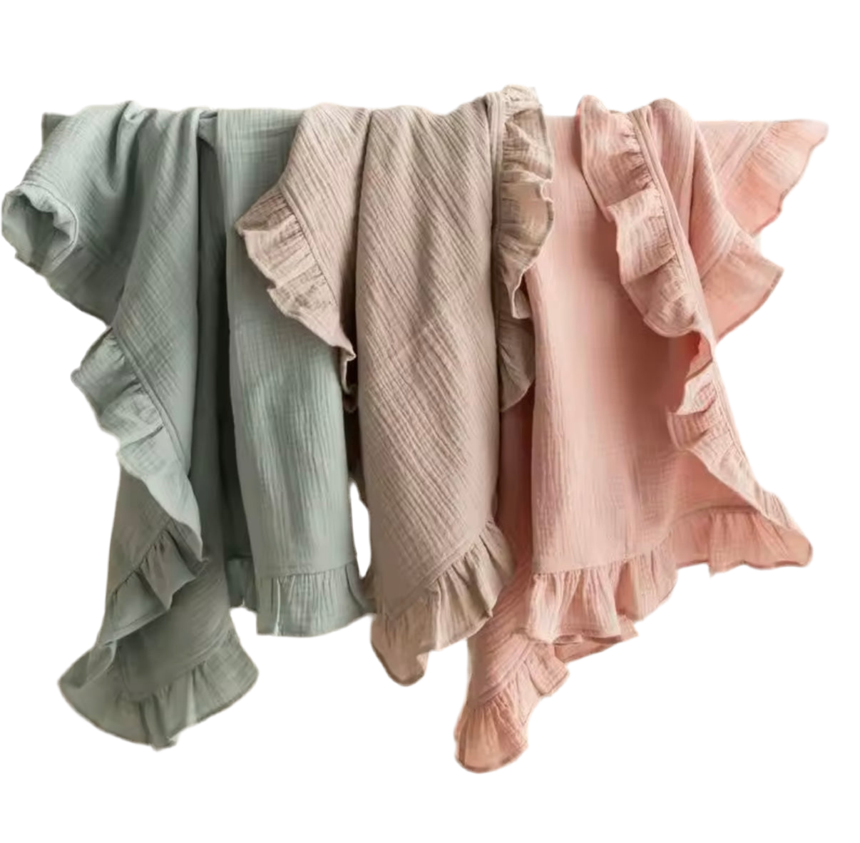 Ruffle edge baby Blanket