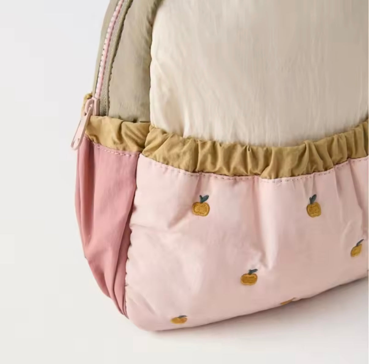 Little Apple Embroidery Backpack
