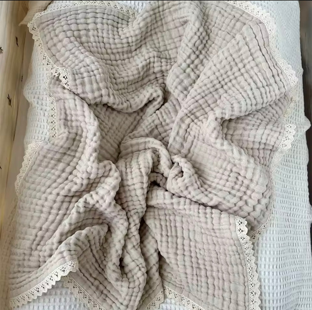 Cotton Baby Receiving Blanket